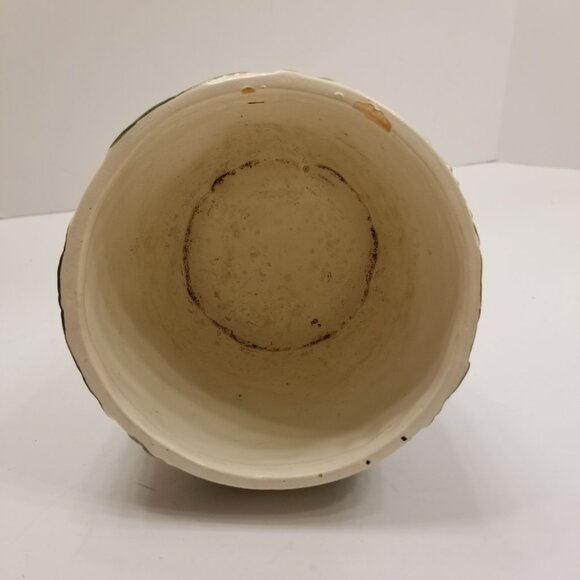 4" Ceramic Green Fern Painted Relief Planter Pacific Greenhouse - Picture 11 of 15